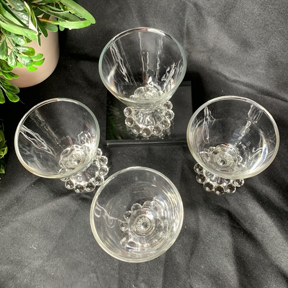 Set of 4 VTG MCM Berwick Boopie Clear liquor cocktail glasses by ANCHOR HOCKING - Picture 4 of 8